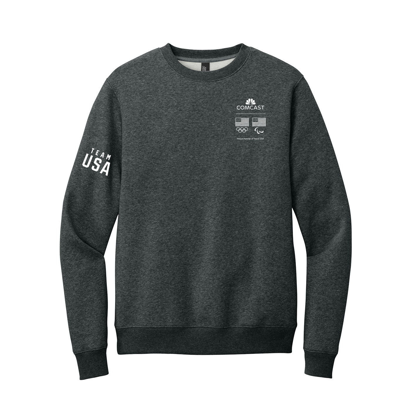 COM 2026 Milan Cortina Fleece Crewneck Grey